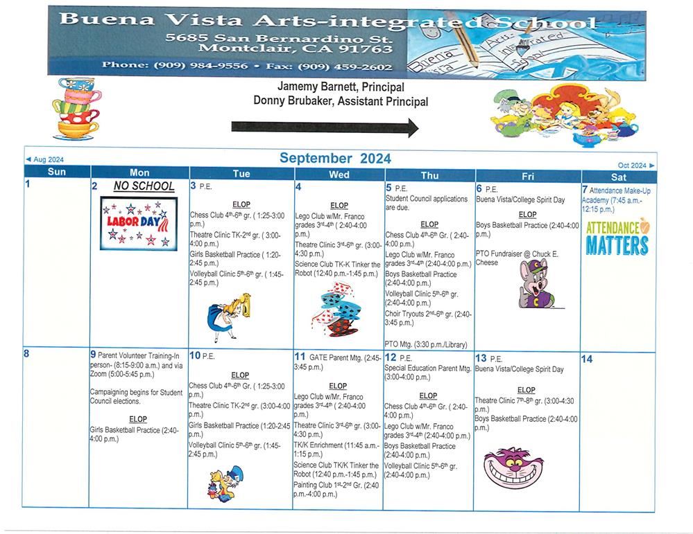 September Calendar